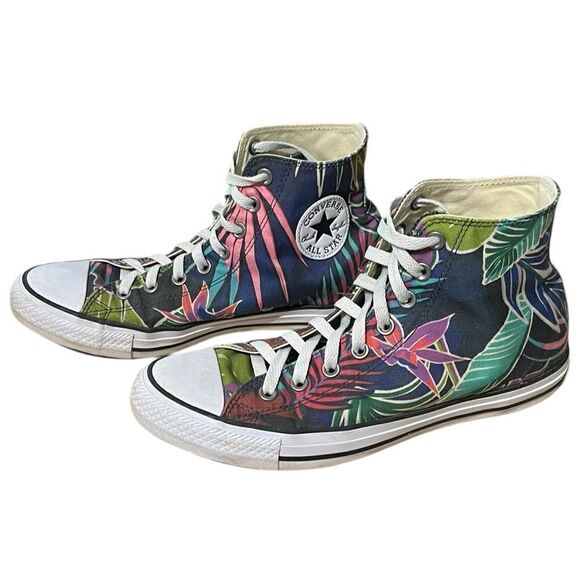 Converse Chuck Taylor All Stars Tropical Print, Size 8/10 - Picture 2 of 11